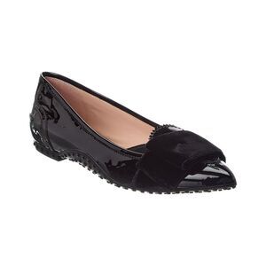 Tod’S Gommini Patent Flat, Black